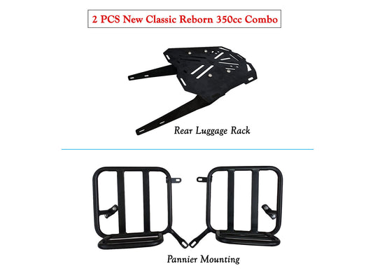Fit For Royal Enfield Classic Reborn 350 Pannier Mounting & Rear Luggage Rack