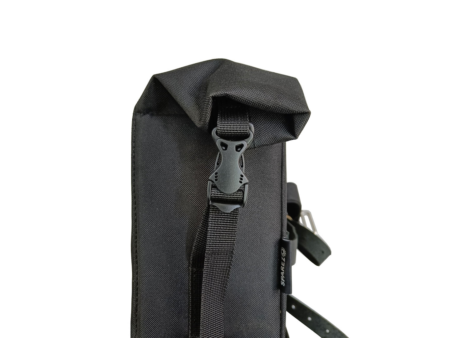 For Royal Enfield Classic Reborn 350 Leather & Canvas Pannier Bags Pair Black & Brown D4