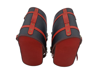 For Royal Enfield Classic Reborn 350 Genuine Leather Pannier Bags And Tank Pouch D1