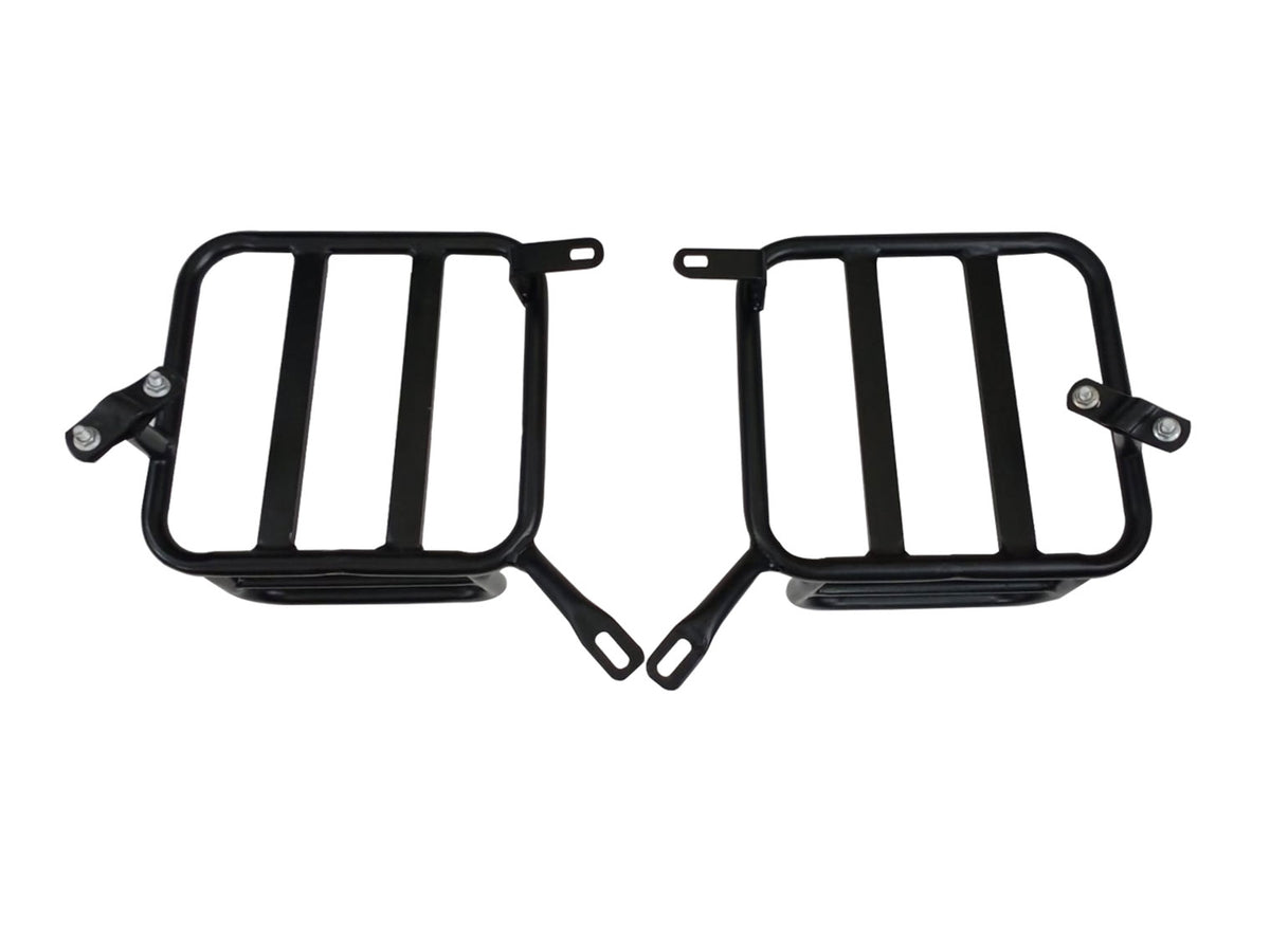 For Royal Enfield Classic Reborn 350 Genuine Leather Pannier Bags And Mounting D1
