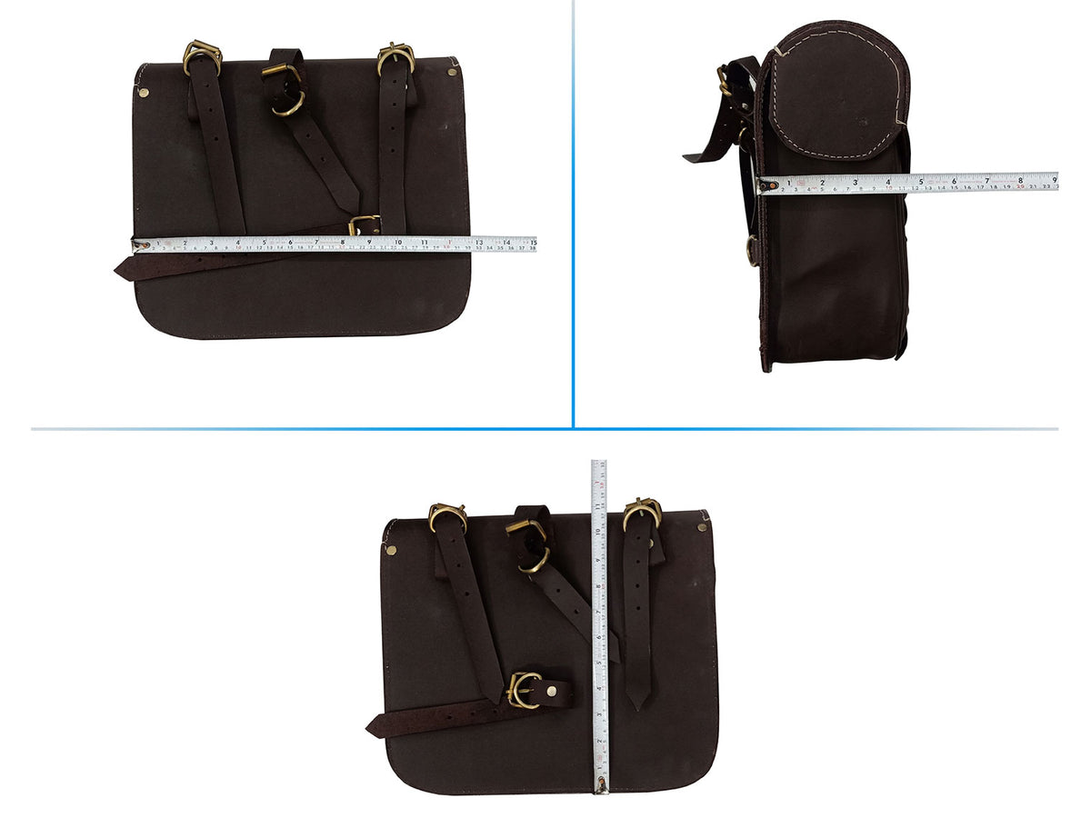 For Royal Enfield Classic Reborn 350 Genuine Leather Pannier Bags And Mounting D3