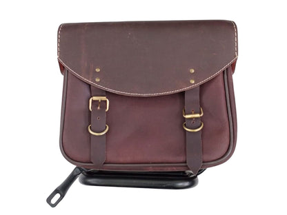 For Royal Enfield Classic Reborn 350 Genuine Leather Pannier Bags And Mounting D3