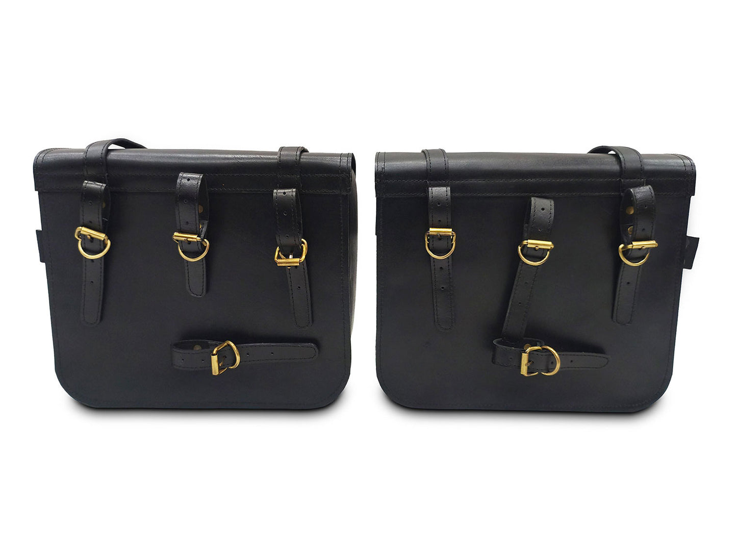 For Royal Enfield Classic Reborn 350 Genuine Leather Pannier Bags And Mounting D7