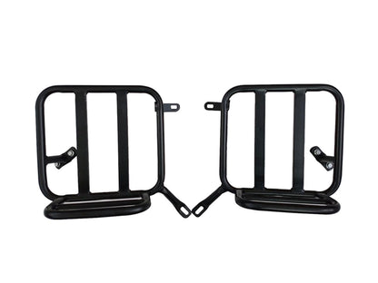 For Royal Enfield Classic Reborn 350 Genuine Leather Pannier Bags And Mounting D7