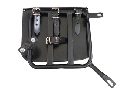 For Royal Enfield Classic Reborn 350 Genuine Leather Pannier Bags And Mounting D8
