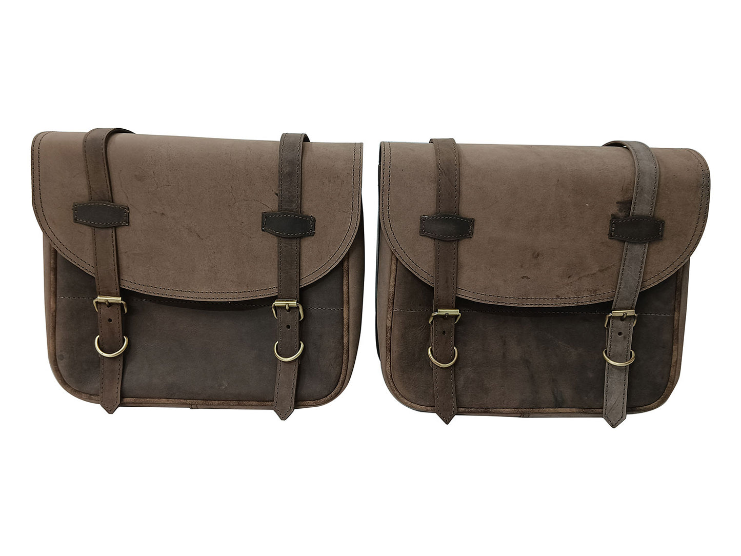 For Royal Enfield Classic Reborn 350 Genuine Leather Pannier Bags And Mounting D11