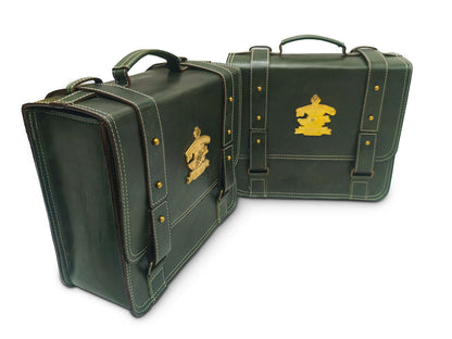 For Royal Enfield Classic Reborn 350 Genuine Leather Pannier Bags And Mounting D12