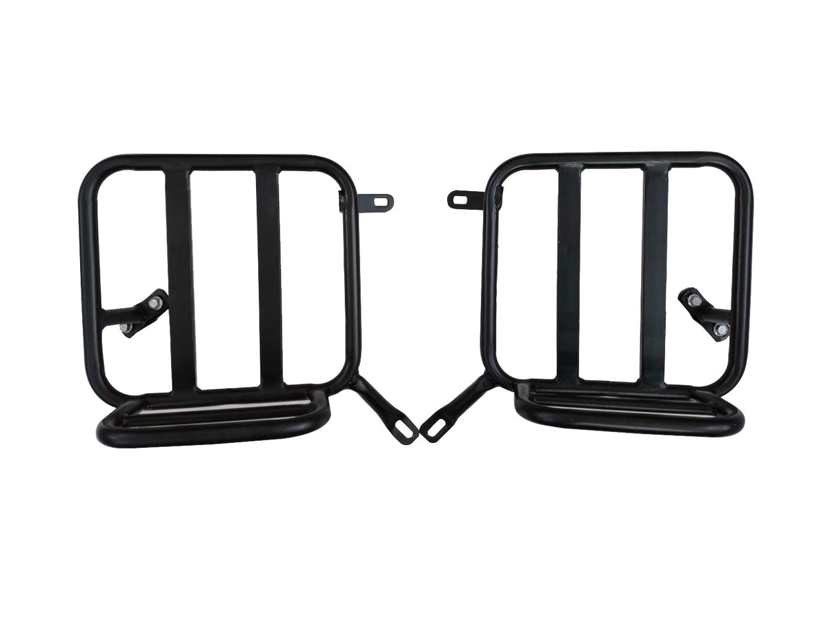 For Royal Enfield Classic Reborn 350 Genuine Leather Pannier Bags And Mounting D12