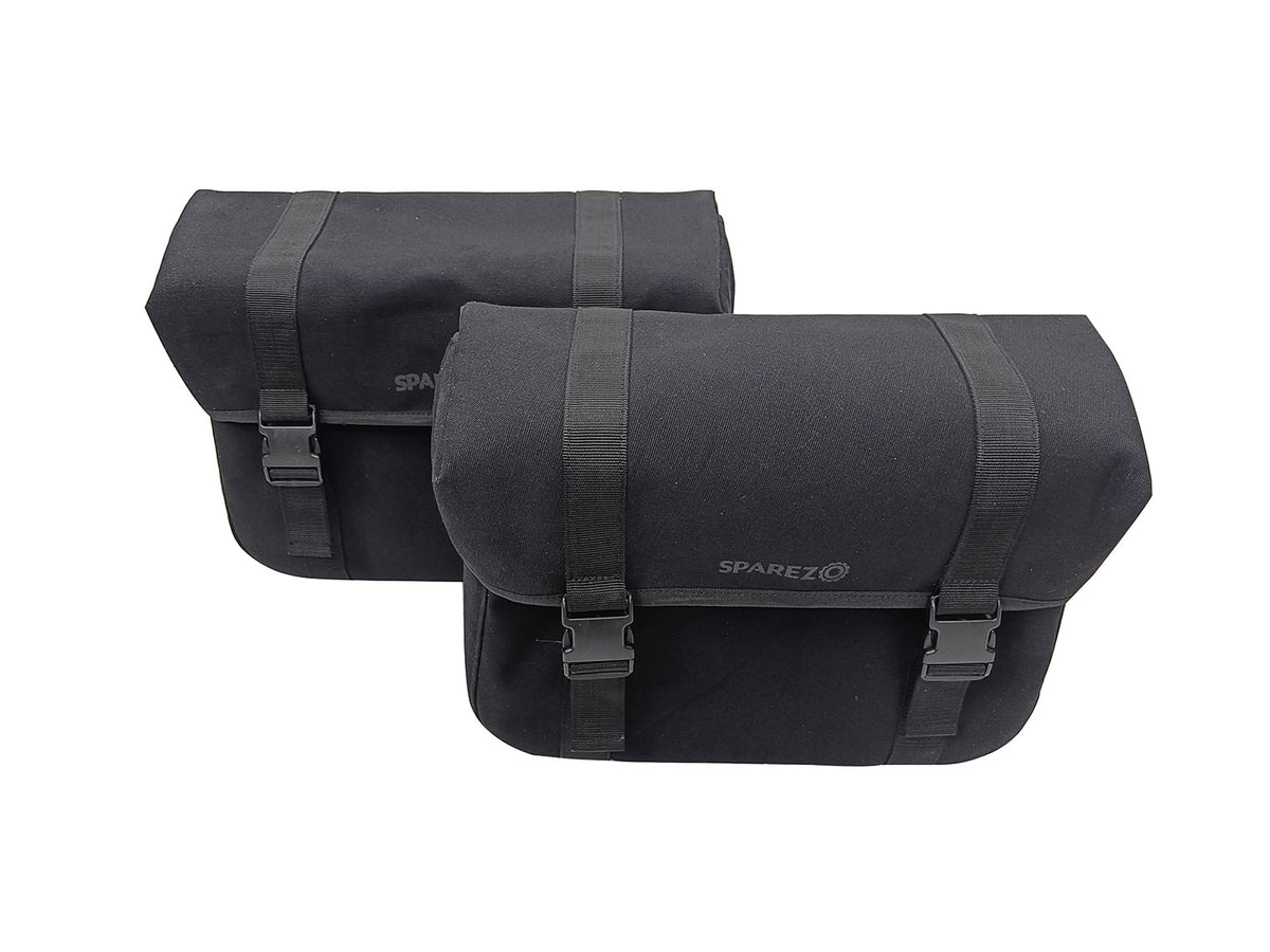 For Royal Enfield Classic Reborn 350 Canvas Pannier Bags And Mounting D14