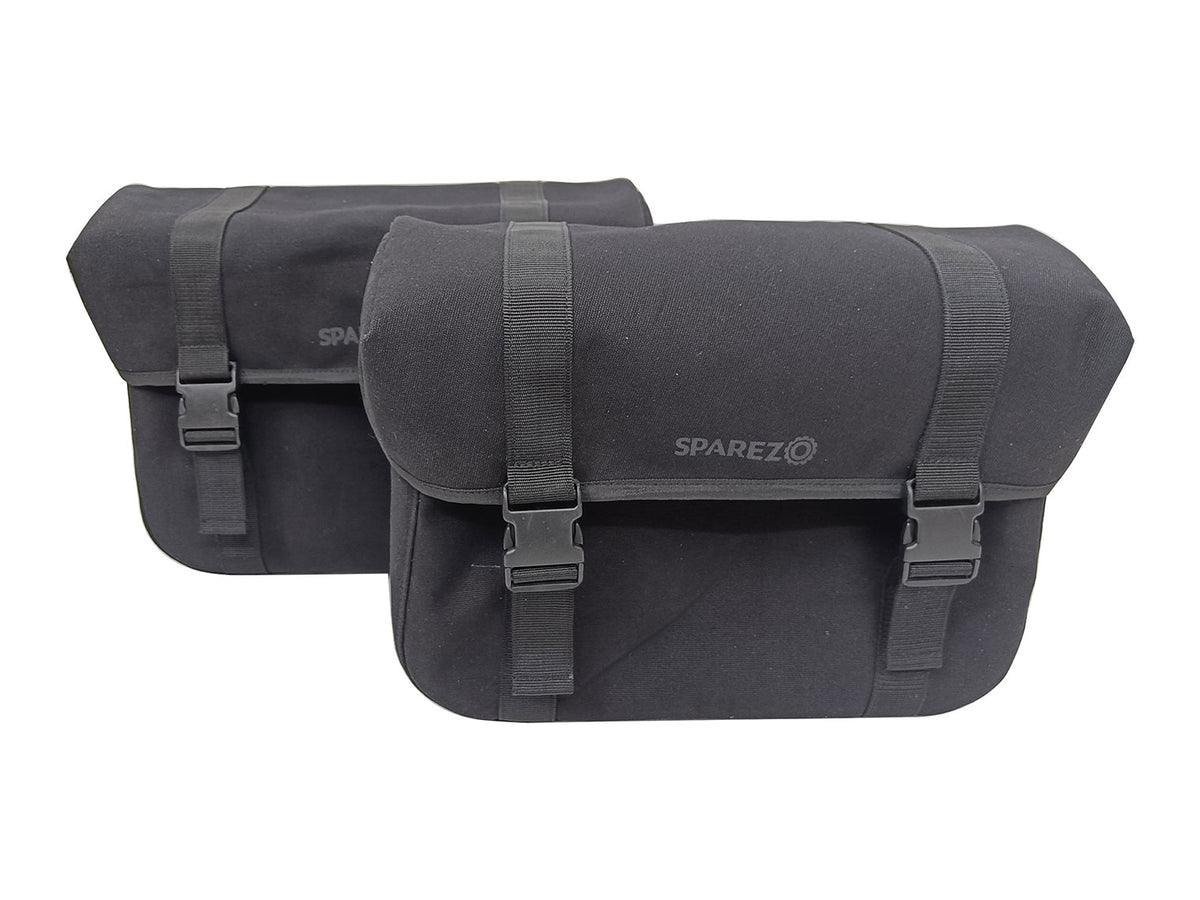 For Royal Enfield Classic Reborn 350 Canvas Pannier Bags And Mounting D14