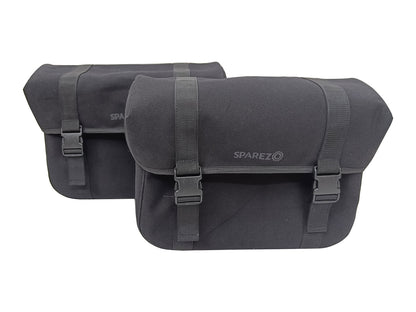 For Royal Enfield Classic Reborn 350 Canvas Pannier Bags And Mounting D14