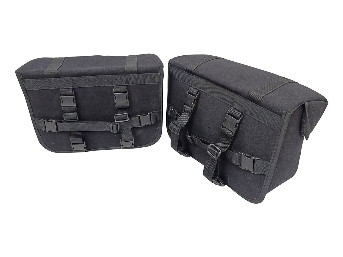For Royal Enfield Classic Reborn 350 Canvas Pannier Bags And Mounting D14