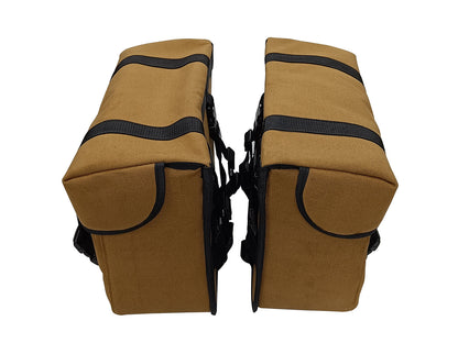 For Royal Enfield Classic Reborn 350 Canvas Pannier Bags And Mounting D15