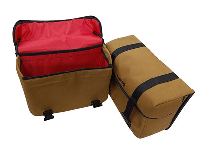 For Royal Enfield Classic Reborn 350 Canvas Pannier Bags And Mounting D15