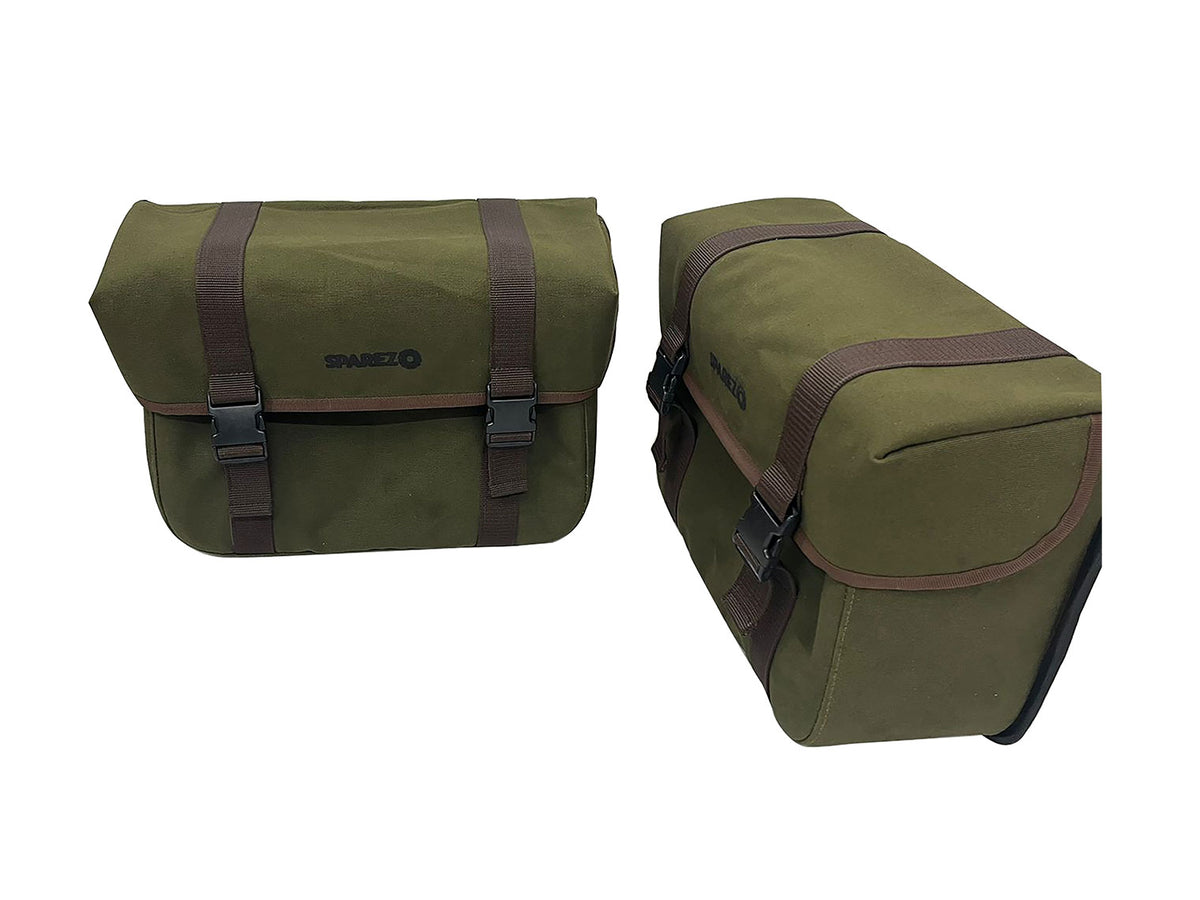 For Royal Enfield Classic Reborn 350 Canvas Pannier Bags And Mounting D16