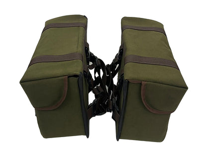 For Royal Enfield Classic Reborn 350 Canvas Pannier Bags And Mounting D16