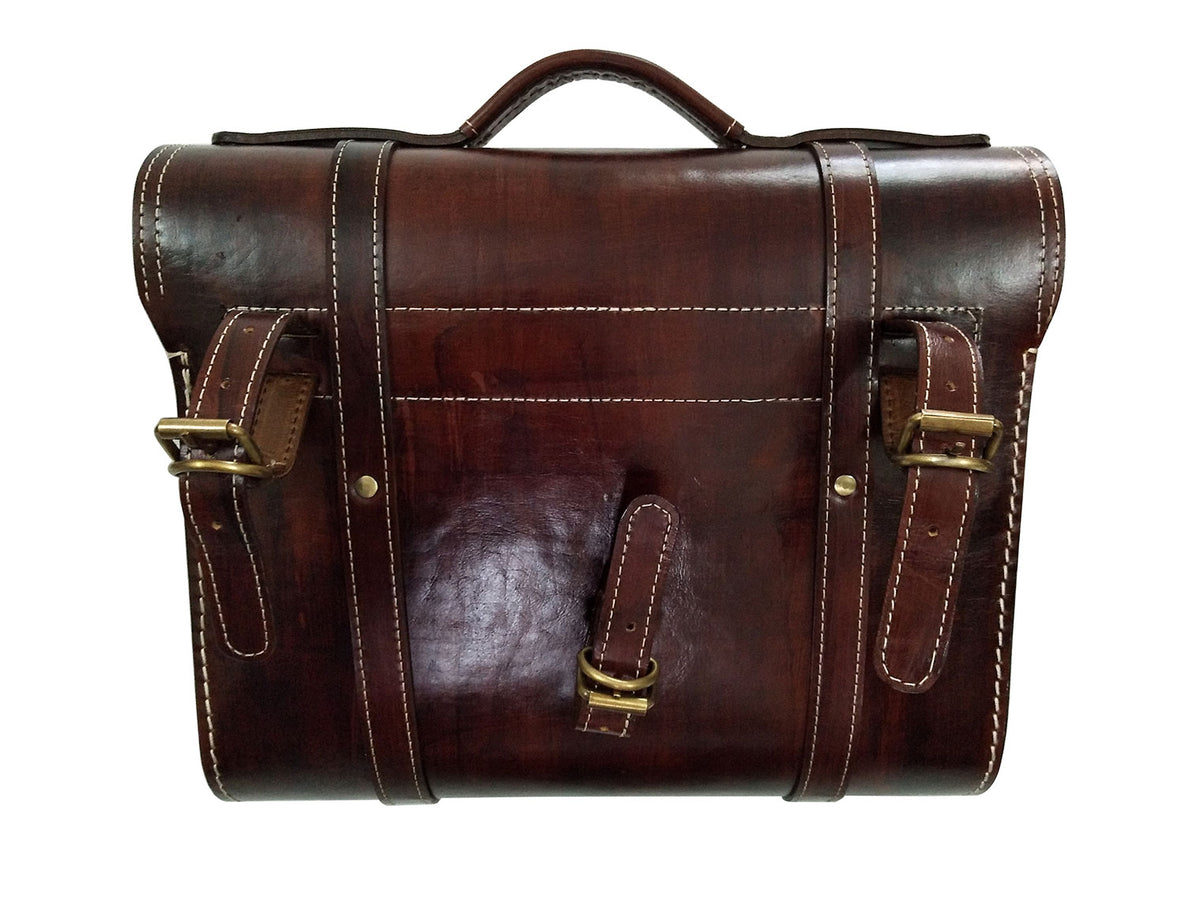 For Royal Enfield Classic Reborn 350 Genuine Leather Pannier Bags And Mounting D17