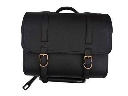For Royal Enfield Classic Reborn 350 Genuine Leather Pannier Bags And Mounting D19