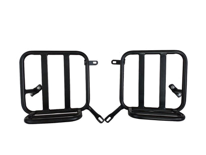 For Royal Enfield Classic Reborn 350 Genuine Leather Pannier Bags And Mounting D23