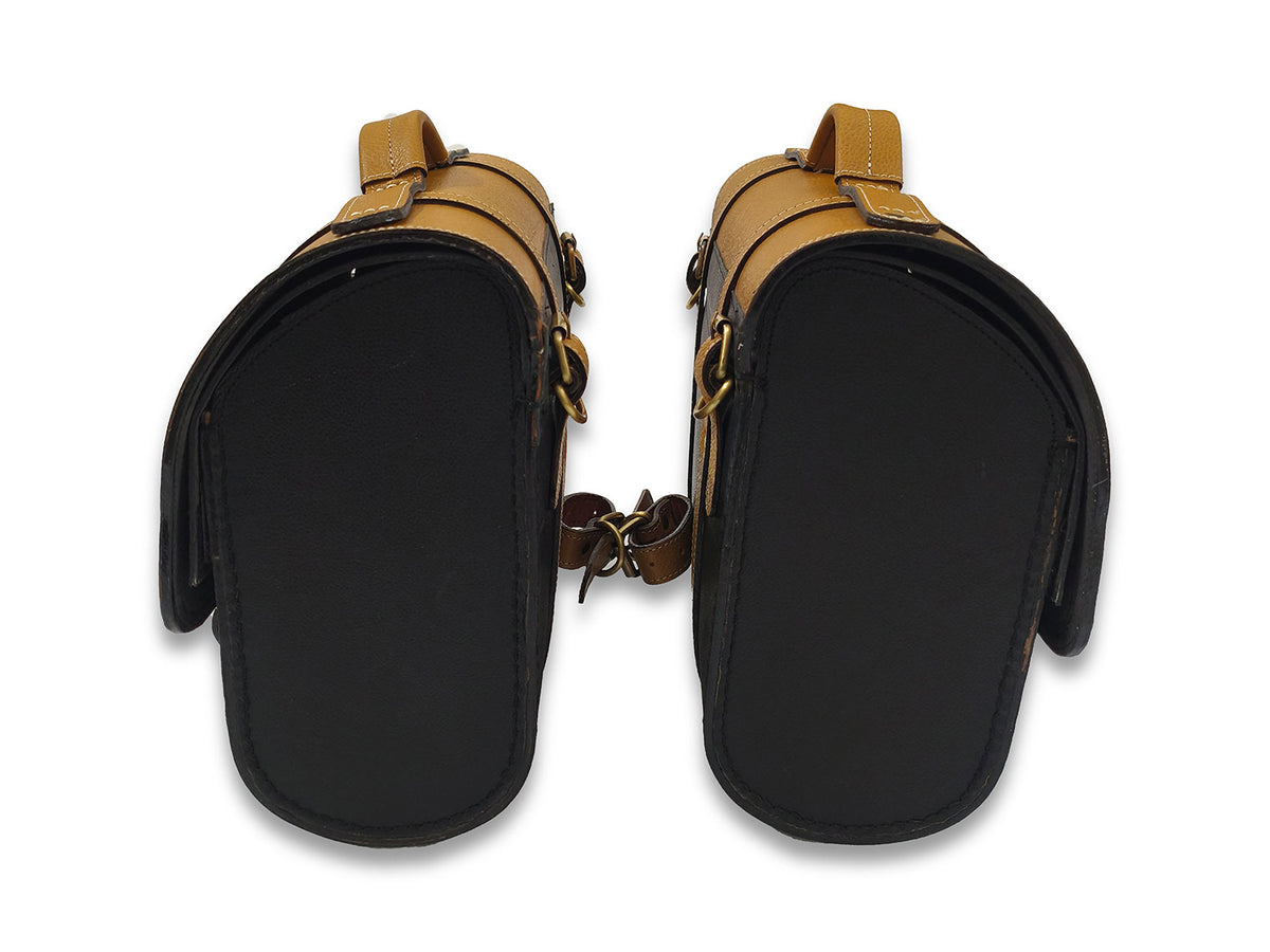 For Royal Enfield Classic Reborn 350 Pannier Bags With Tank Pouch & Mounting D1