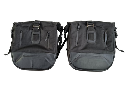 Fit For Royal Enfield Classic Reborn 350 Pannier Bags With Rails & Top Box Black