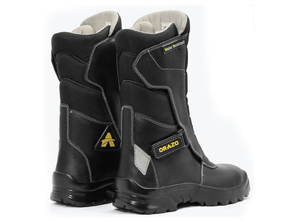 For Royal Enfield Genuine Orazo Ibis Trail Riding Motorcycle Leather Boots Black