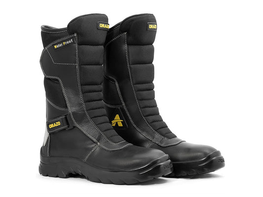 For Royal Enfield Genuine Orazo IBIS Trail Riding Motorcycle Leather Black Boots