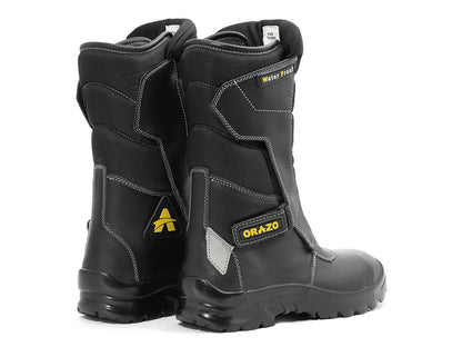 For Royal Enfield Genuine Orazo IBIS Trail Riding Motorcycle Leather Black Boots