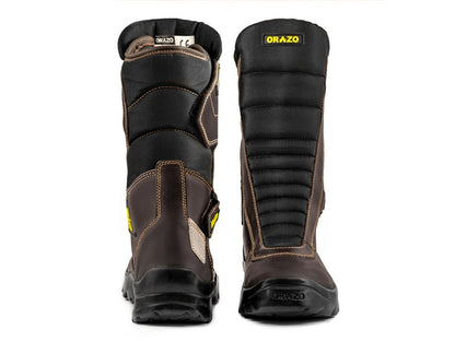 For Royal Enfield Genuine Orazo IBIS Trail Riding Motorcycle Leather Boots Cocoa