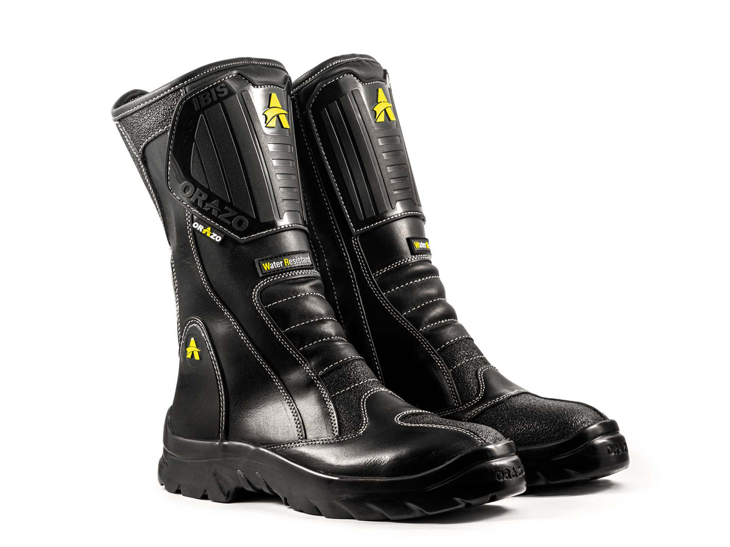 For Royal Enfield Genuine Orazo IBIS Sport Riding Motorcycle Leather Boots Black