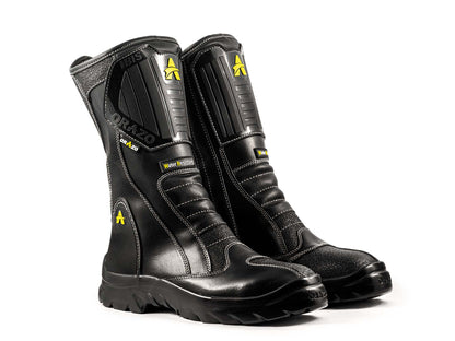 For Royal Enfield Genuine Orazo IBIS Sport Riding Motorcycle Leather Boots Black