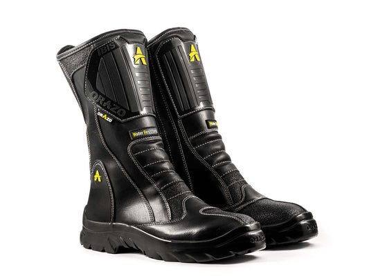 For Royal Enfield Genuine Orazo IBIS Sport Riding Motorcycle Leather Boots Black