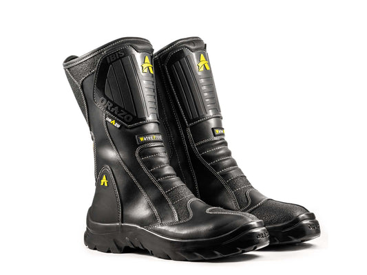 For Royal Enfield Genuine Orazo IBIS Sport Riding Motorcycle Leather Boots Black