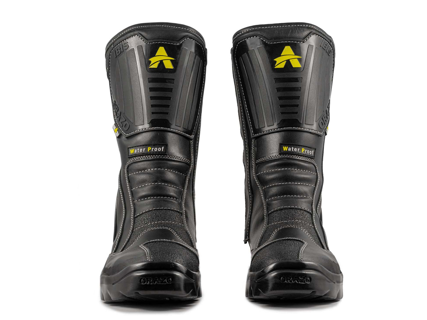 For Royal Enfield Genuine Orazo IBIS Sport Riding Motorcycle Leather Boots Black
