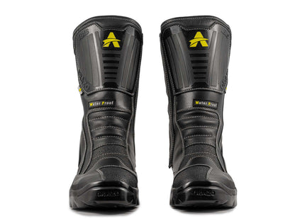 For Royal Enfield Genuine Orazo IBIS Sport Riding Motorcycle Leather Boots Black