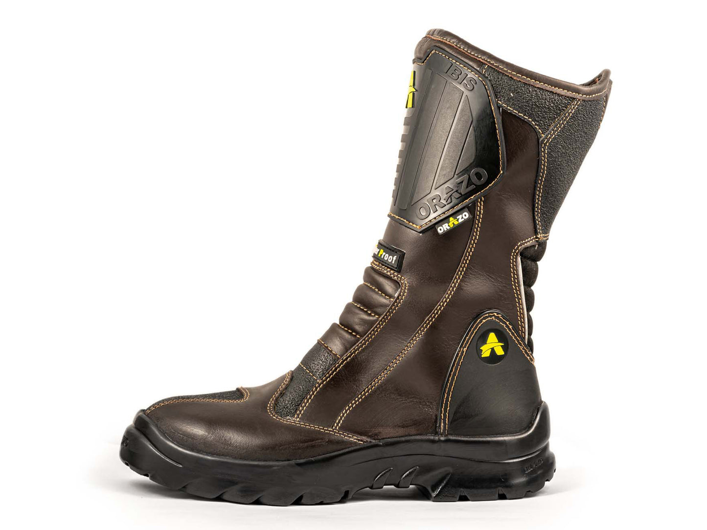 For Royal Enfield Genuine Orazo IBIS Sport Riding Motorcycle Leather Boots Cocoa