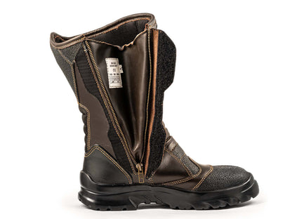 For Royal Enfield Genuine Orazo IBIS Sport Riding Motorcycle Leather Boots Cocoa