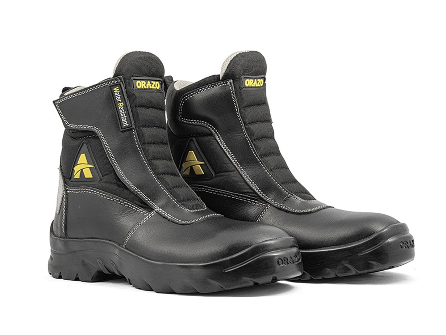 For Royal Enfield Genuine Orazo PICUS Trail Riding Motorcycle Leather Boots Black