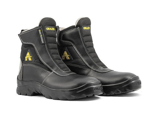 For Royal Enfield Genuine Orazo PICUS Trail Riding Motorcycle Leather Boots Black
