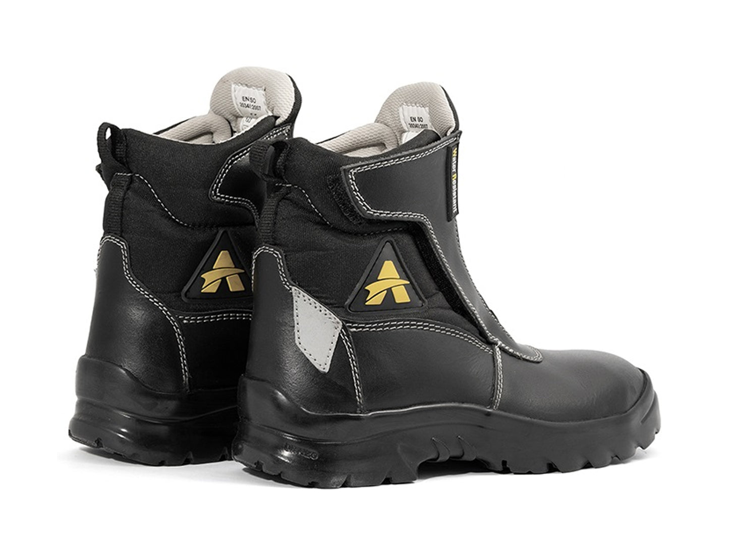 For Royal Enfield Genuine Orazo PICUS Trail Riding Motorcycle Leather Boots Black