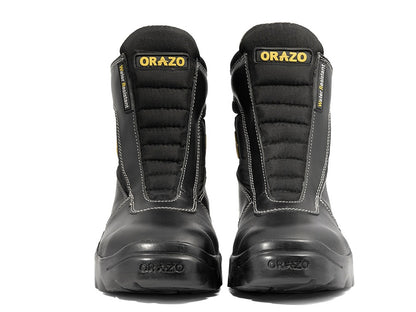 For Royal Enfield Genuine Orazo PICUS Trail Riding Motorcycle Leather Boots Black
