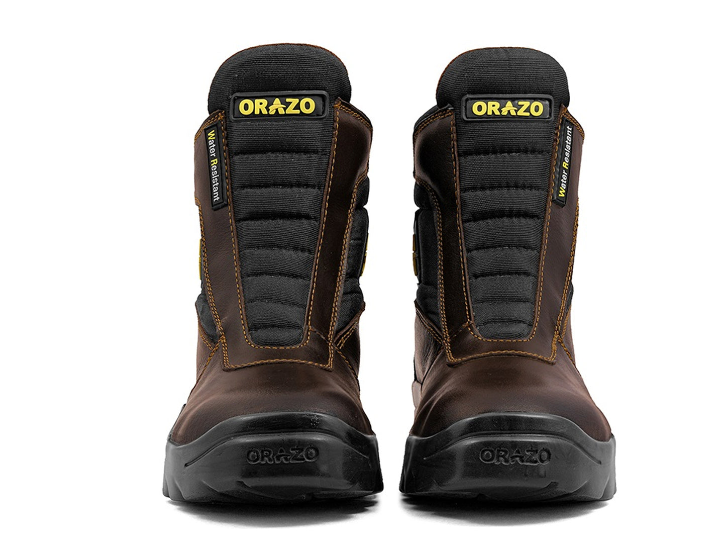 For Royal Enfield Genuine Orazo PICUS Trail Riding Motorcycle Leather Boots Cocoa