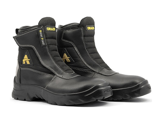 For Royal Enfield Genuine Orazo PICUS Trail Riding Motorcycle Leather Boots Black