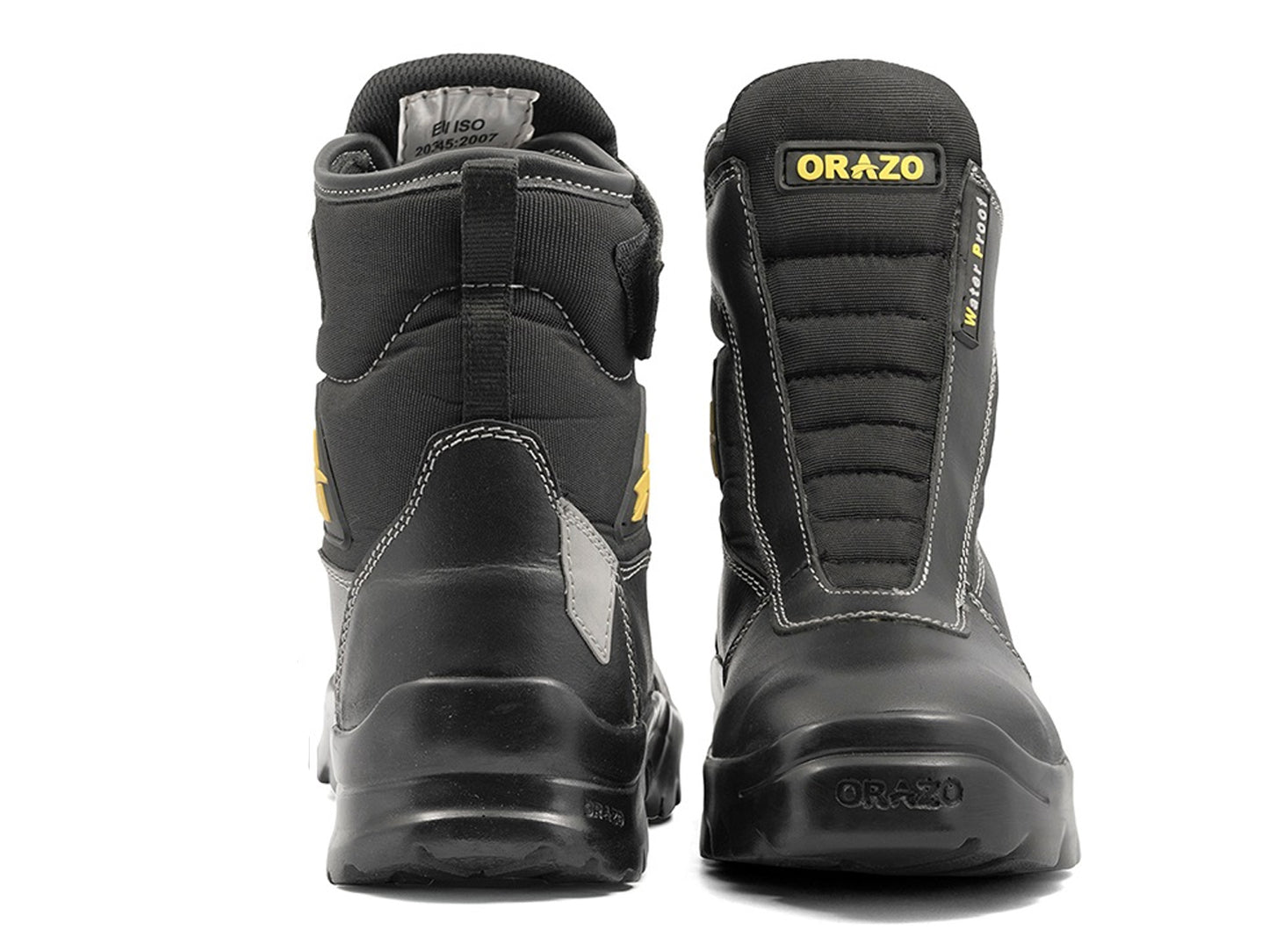 For Royal Enfield Genuine Orazo PICUS Trail Riding Motorcycle Leather Boots Black