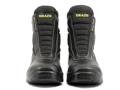 For Royal Enfield Genuine Orazo PICUS Trail Riding Motorcycle Leather Boots Black