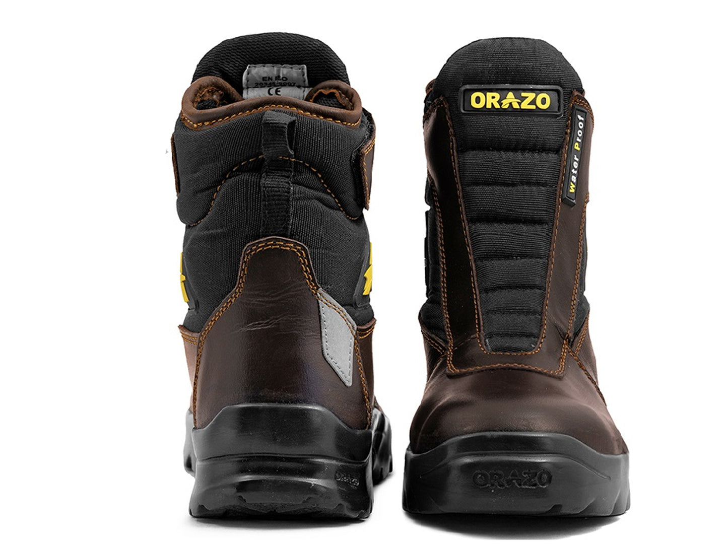 For Royal Enfield Genuine Orazo PICUS Trail Riding Motorcycle Leather Boots Cocoa