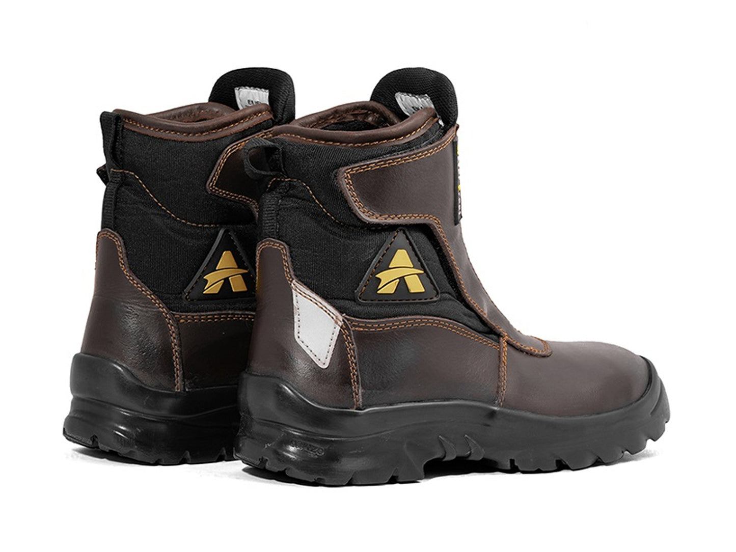 For Royal Enfield Genuine Orazo PICUS Trail Riding Motorcycle Leather Boots Cocoa