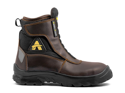 For Royal Enfield Genuine Orazo PICUS Trail Riding Motorcycle Leather Boots Cocoa