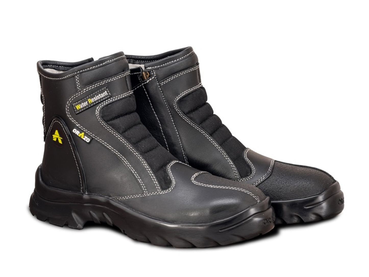 For Royal Enfield Genuine Orazo PICUS Sport Riding Motorcycle Leather Boots Black