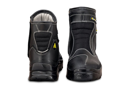 For Royal Enfield Genuine Orazo PICUS Sport Riding Motorcycle Leather Boots Black